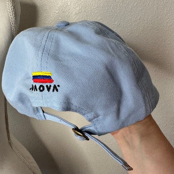 Kowu Light Blue Colombian Embroidered Adjustable Baseball Cap - Picture 7 of 13